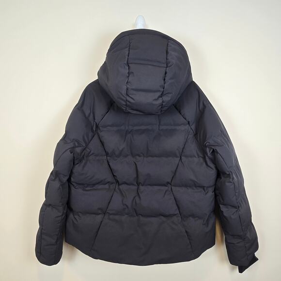 Halfdays Georgie Puffer Jacket Size XL Black Coat Ski Snow Winter Hood - Picture 5 of 6